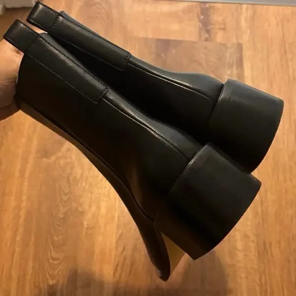 NEW Everlane The City Boot In Black Leather Size 8 - Picture 9 of 9